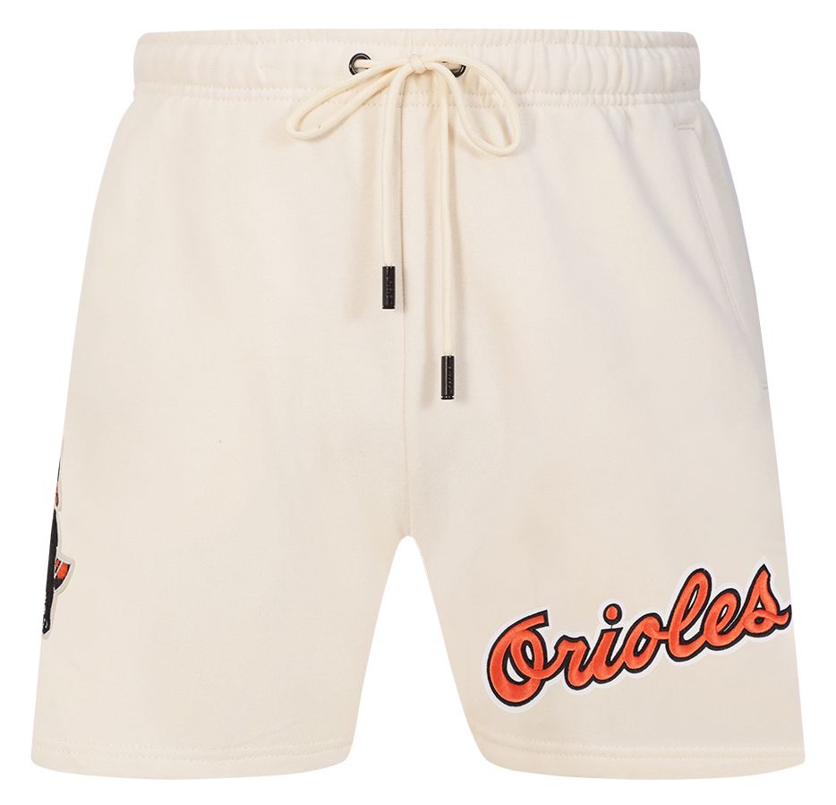 Pro Standard Men's Baltimore Orioles Cream Retro Fleece Shorts product image