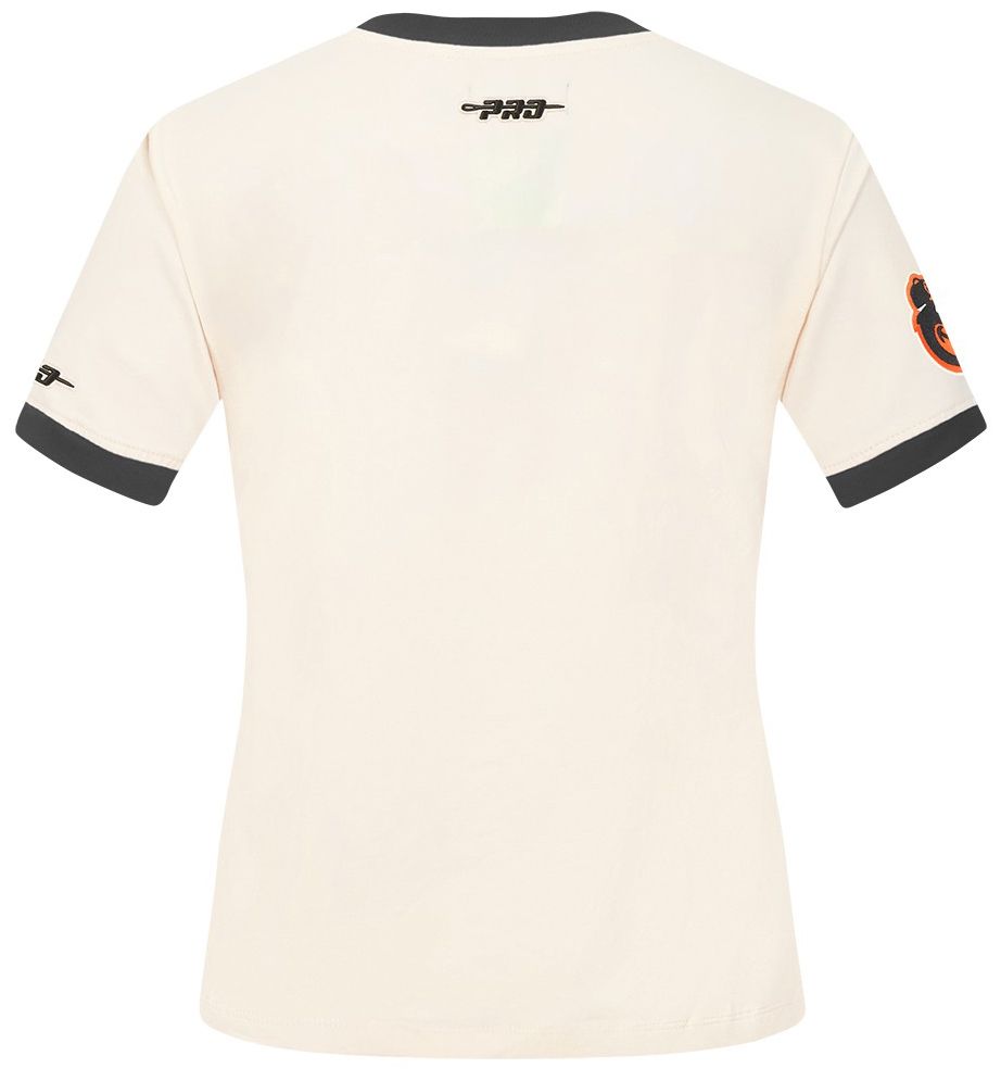 Pro Standard Women's Baltimore Orioles Cream Ringer Souvenir T-Shirt product image