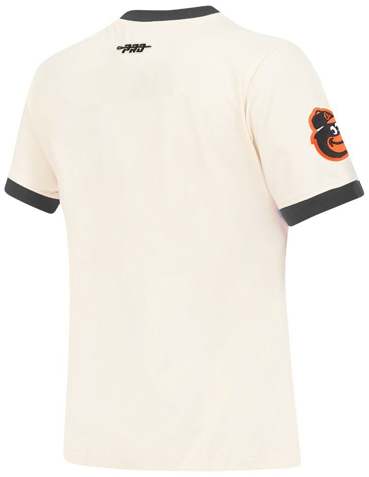 Pro Standard Women's Baltimore Orioles Cream Ringer Souvenir T-Shirt product image