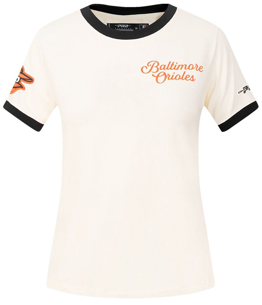 Pro Standard Women's Baltimore Orioles Cream Ringer Souvenir T-Shirt product image