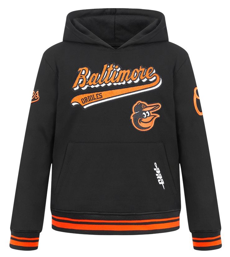 Pro Standard Youth Baltimore Orioles Black Script Tail Ribbed Fleece Hoodie product image