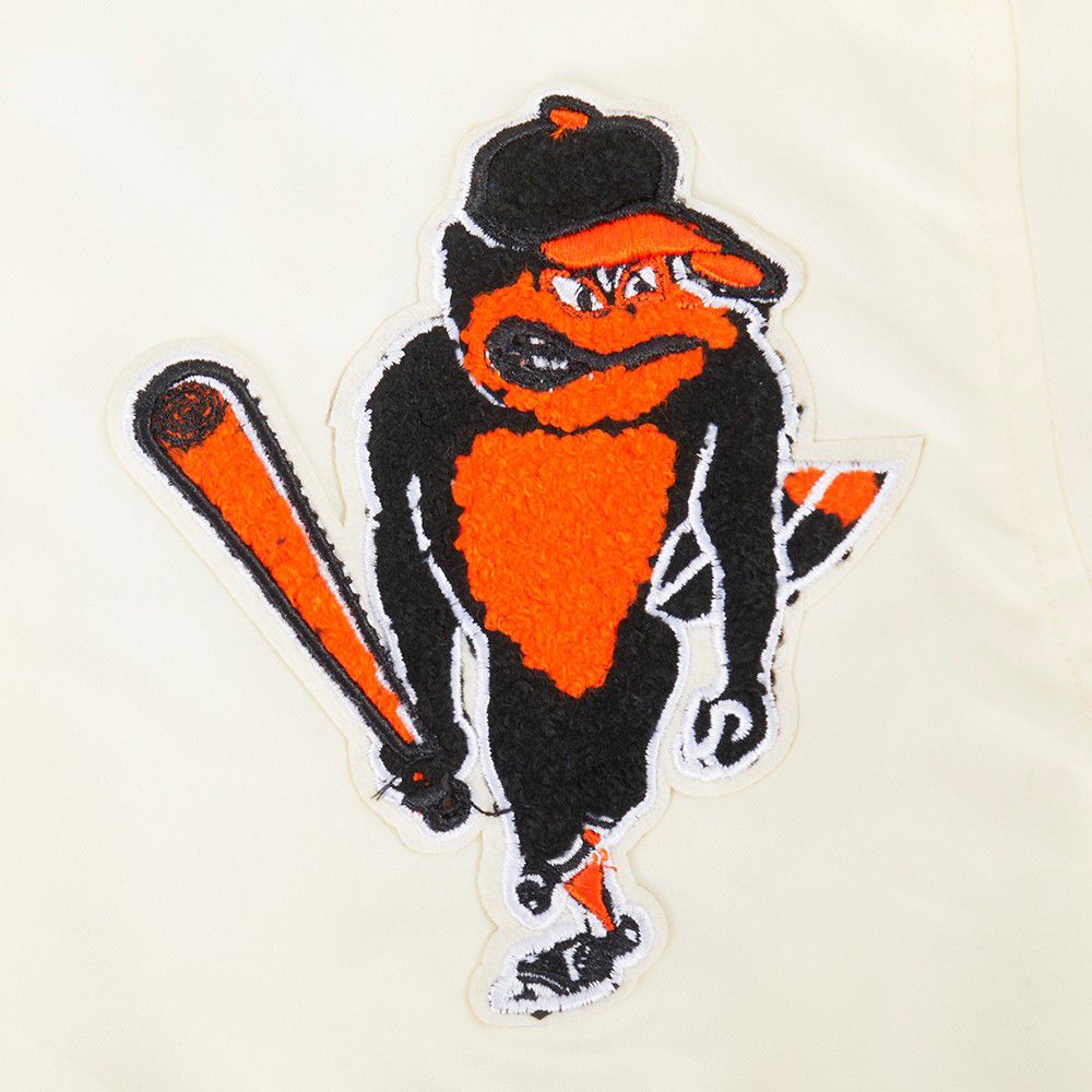 Pro Standard Youth Baltimore Orioles Cream Classic Satin Jacket product image