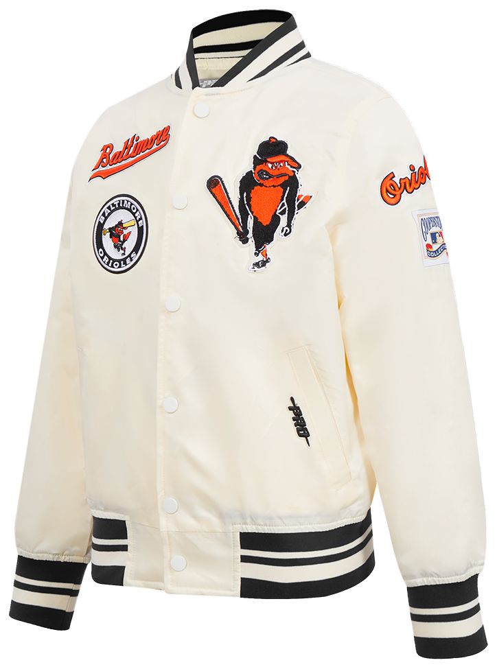 Pro Standard Youth Baltimore Orioles Cream Classic Satin Jacket product image