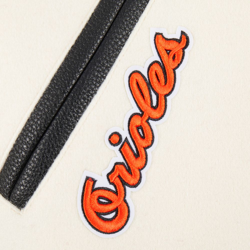 Pro Standard Youth Baltimore Orioles Cream Classic Varsity Jacket product image