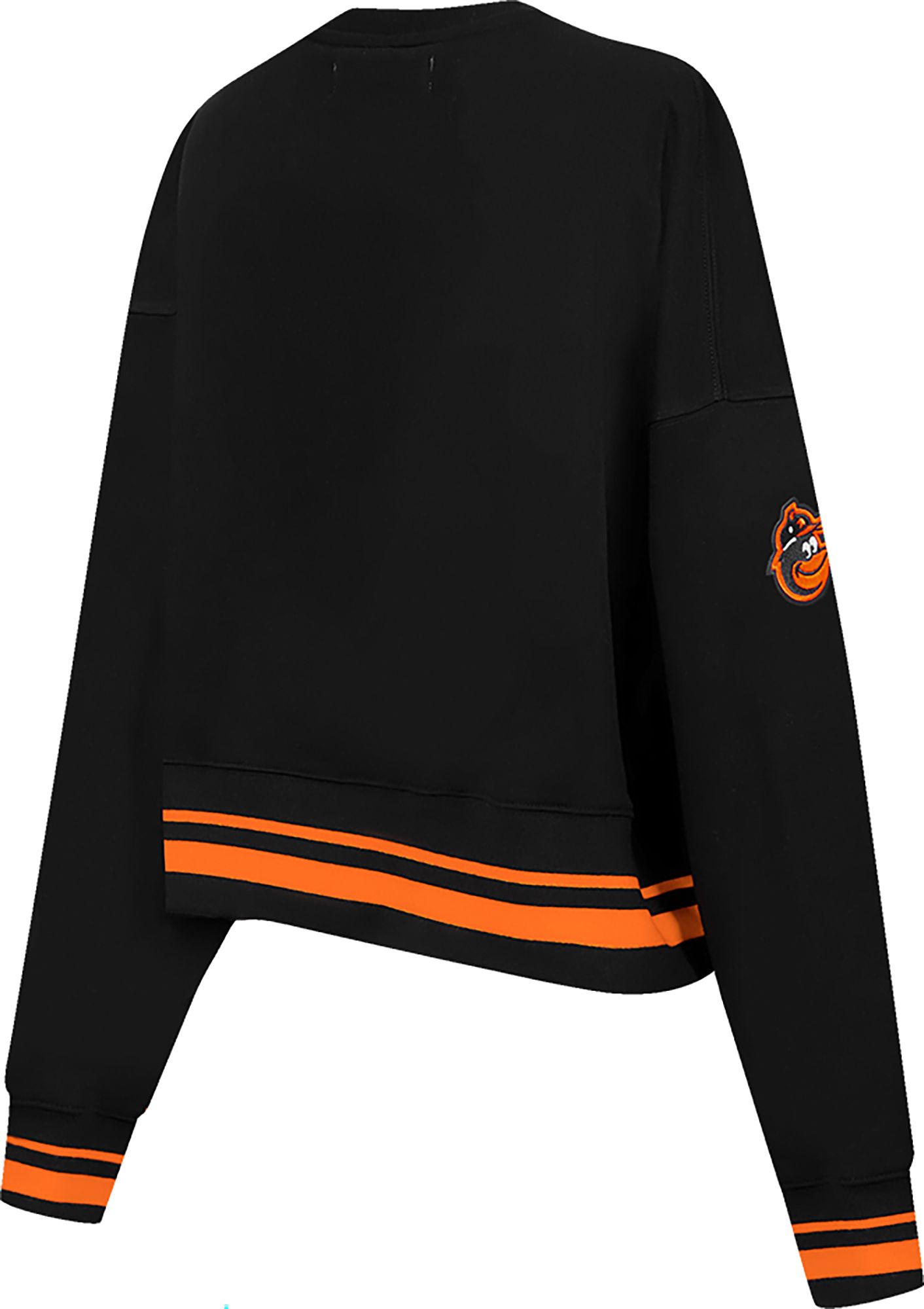Pro Standard Women's Baltimore Orioles Black Logo Fleece Crew Neck Sweatshirt product image
