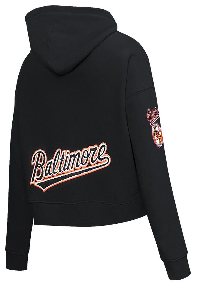 Pro Standard Women's Baltimore Orioles Black Classic Cropped Pullover Hoodie product image