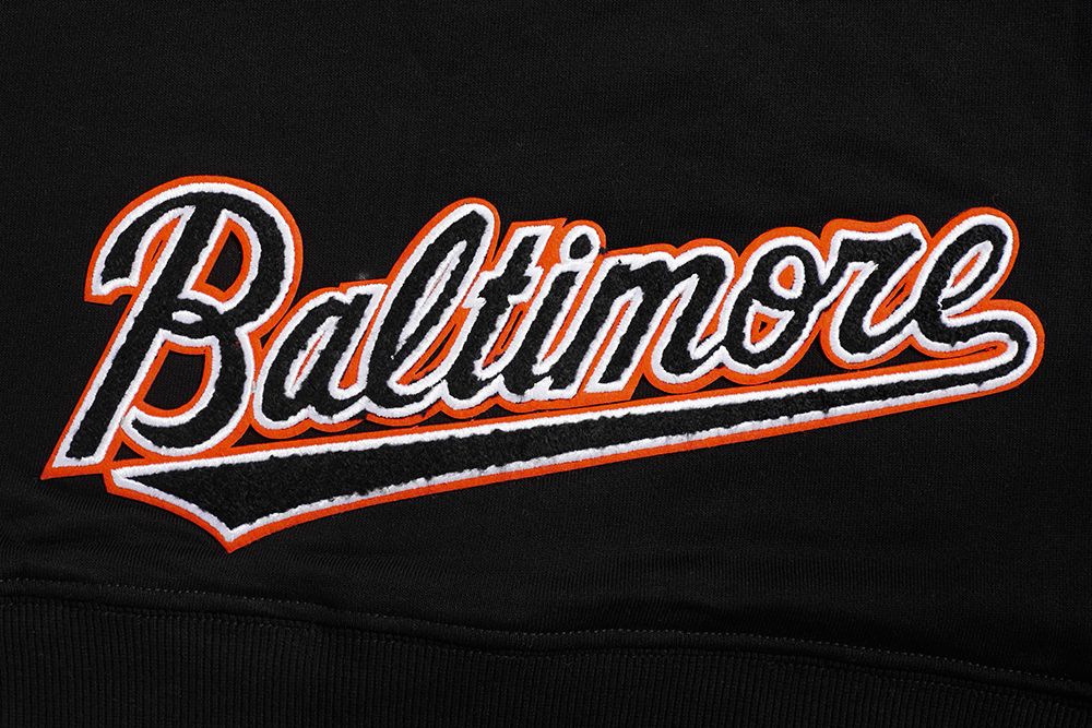 Pro Standard Women's Baltimore Orioles Black Classic Cropped Pullover Hoodie product image