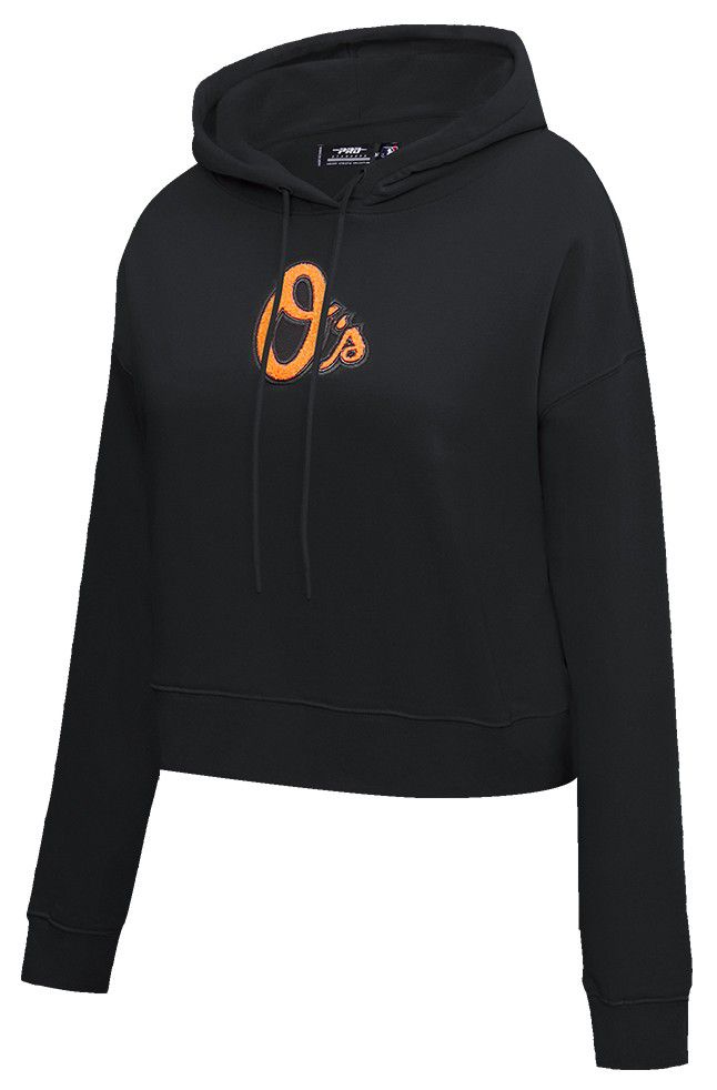 Pro Standard Women's Baltimore Orioles Black Classic Cropped Pullover Hoodie product image