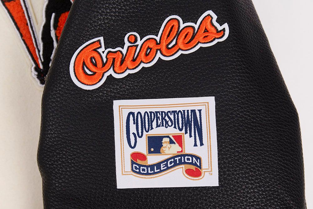 Pro Standard Women's Baltimore Orioles Cream Classic Varsity Jacket product image