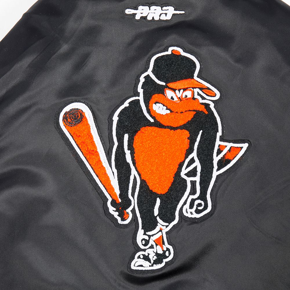 Pro Standard Boys' Baltimore Orioles Black Classic Satin Jacket product image