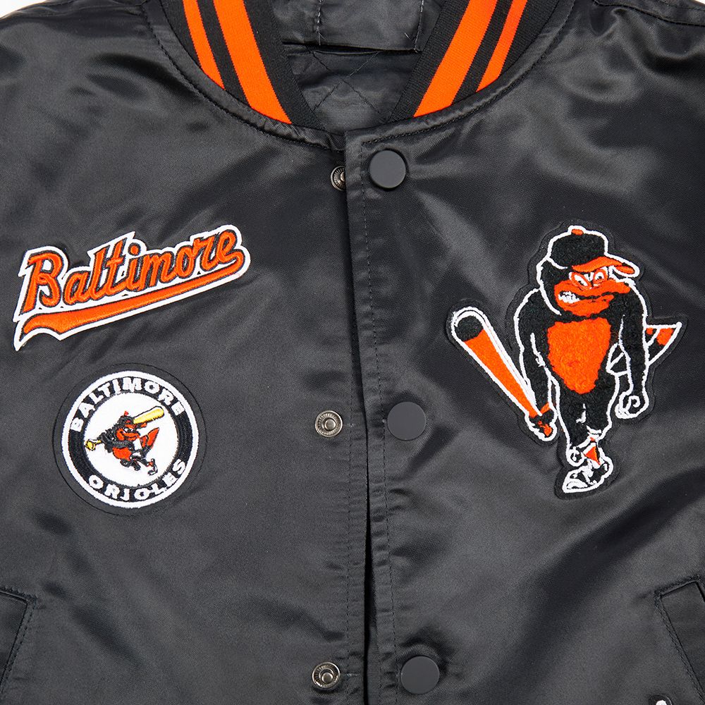 Pro Standard Boys' Baltimore Orioles Black Classic Satin Jacket product image