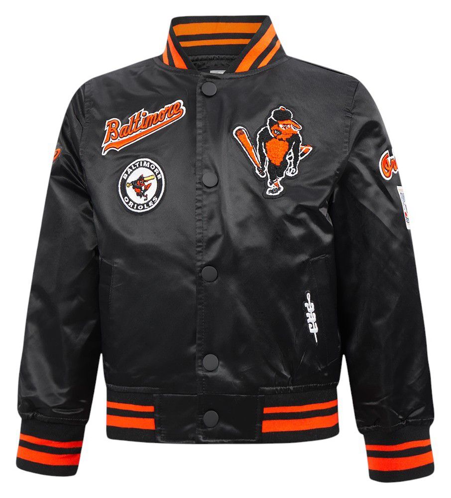 Pro Standard Toddler Baltimore Orioles Black Classic Satin Jacket product image