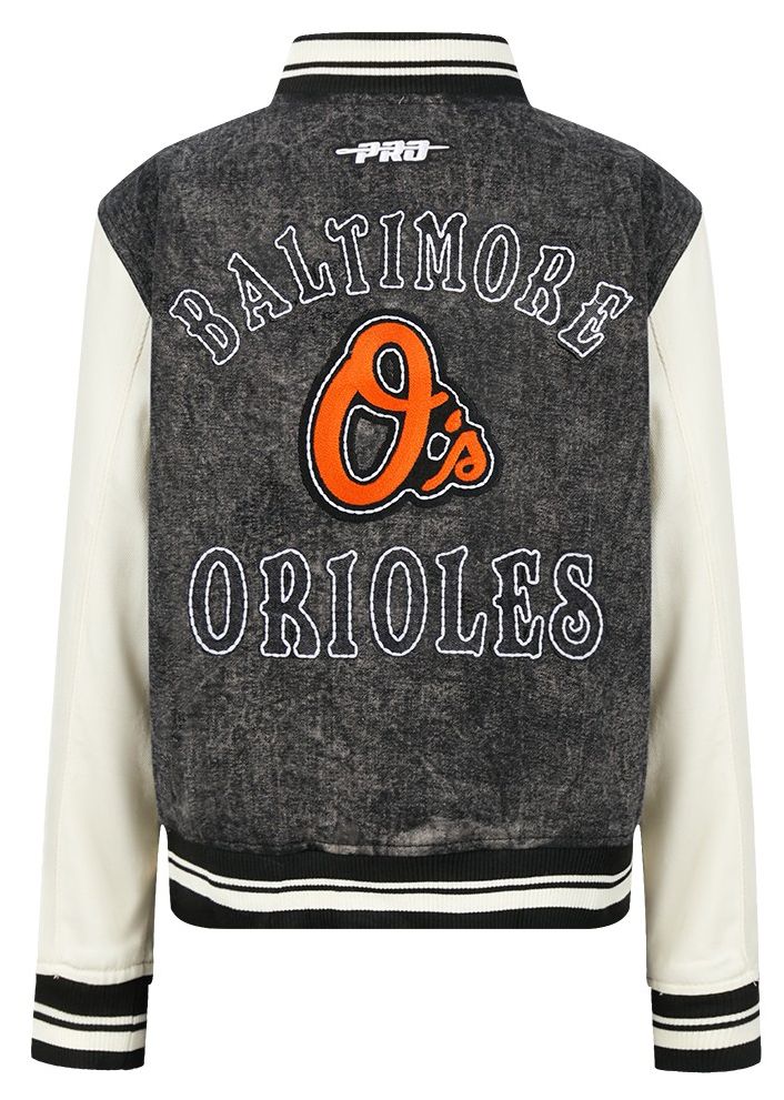 Pro Standard Women's Baltimore Orioles Black Rebel Athletics Denim Jacket product image