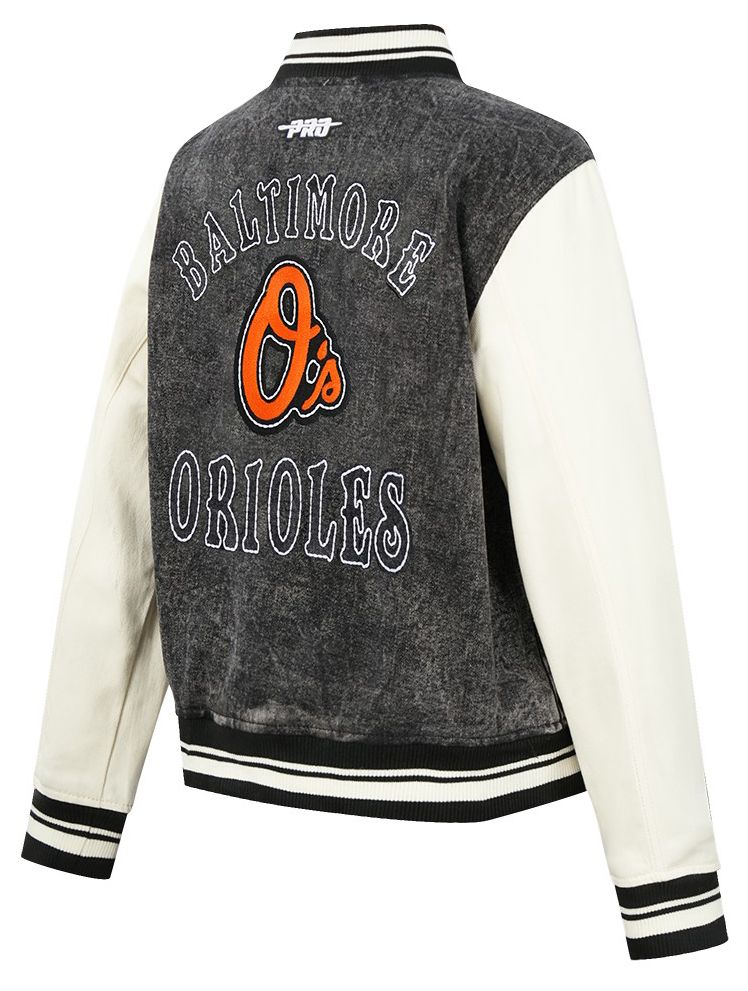 Pro Standard Women's Baltimore Orioles Black Rebel Athletics Denim Jacket product image