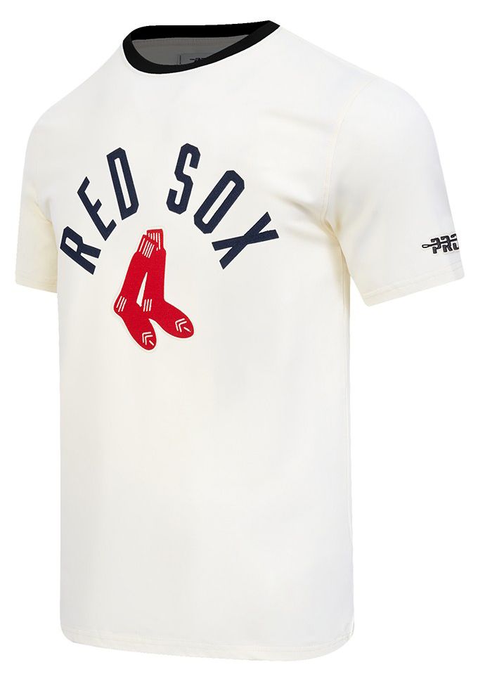 Pro Standard Men's Boston Red Sox Cream Modern Originals T-Shirt product image