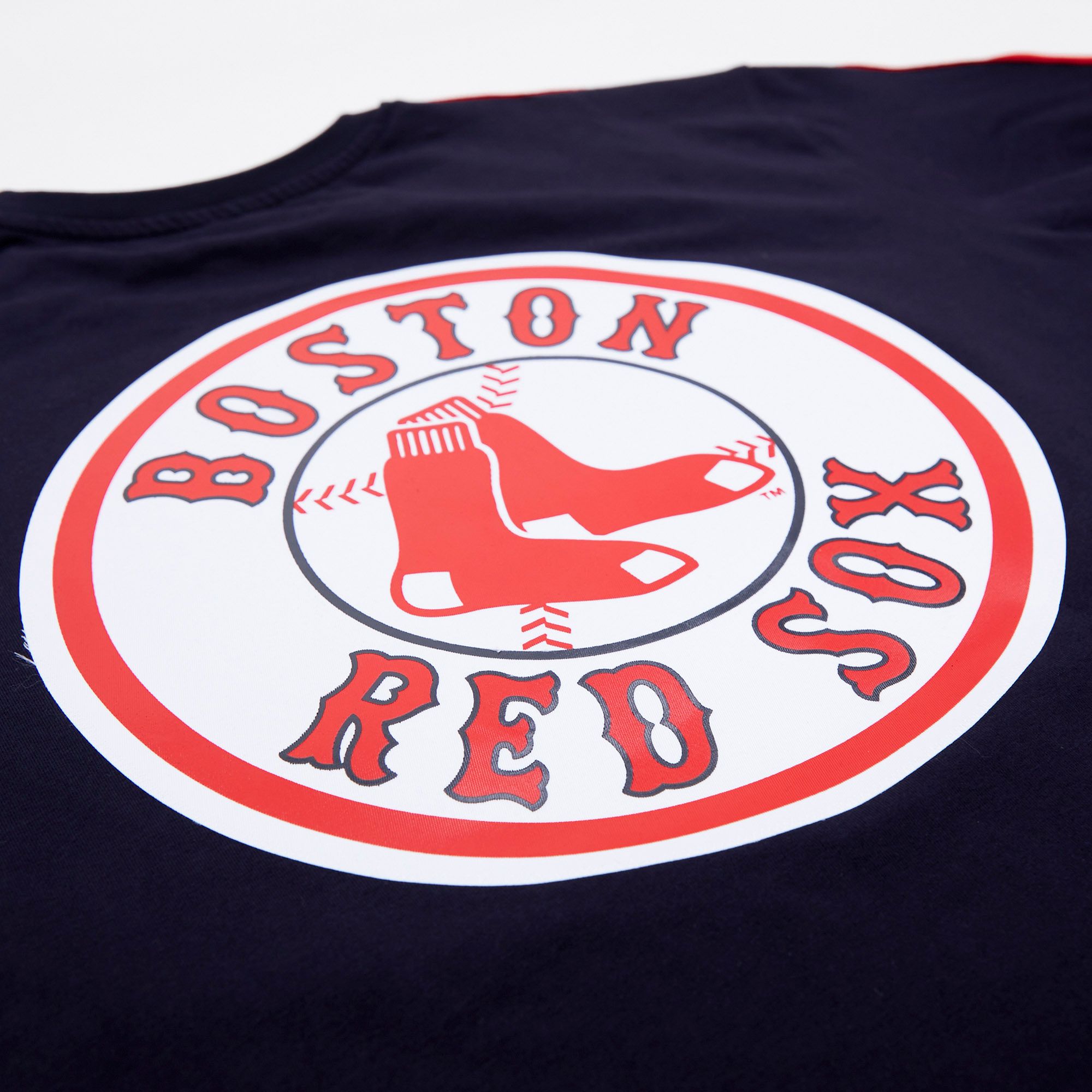 Pro Standard Men's Boston Red Sox Navy Mesh Taping T-Shirt product image
