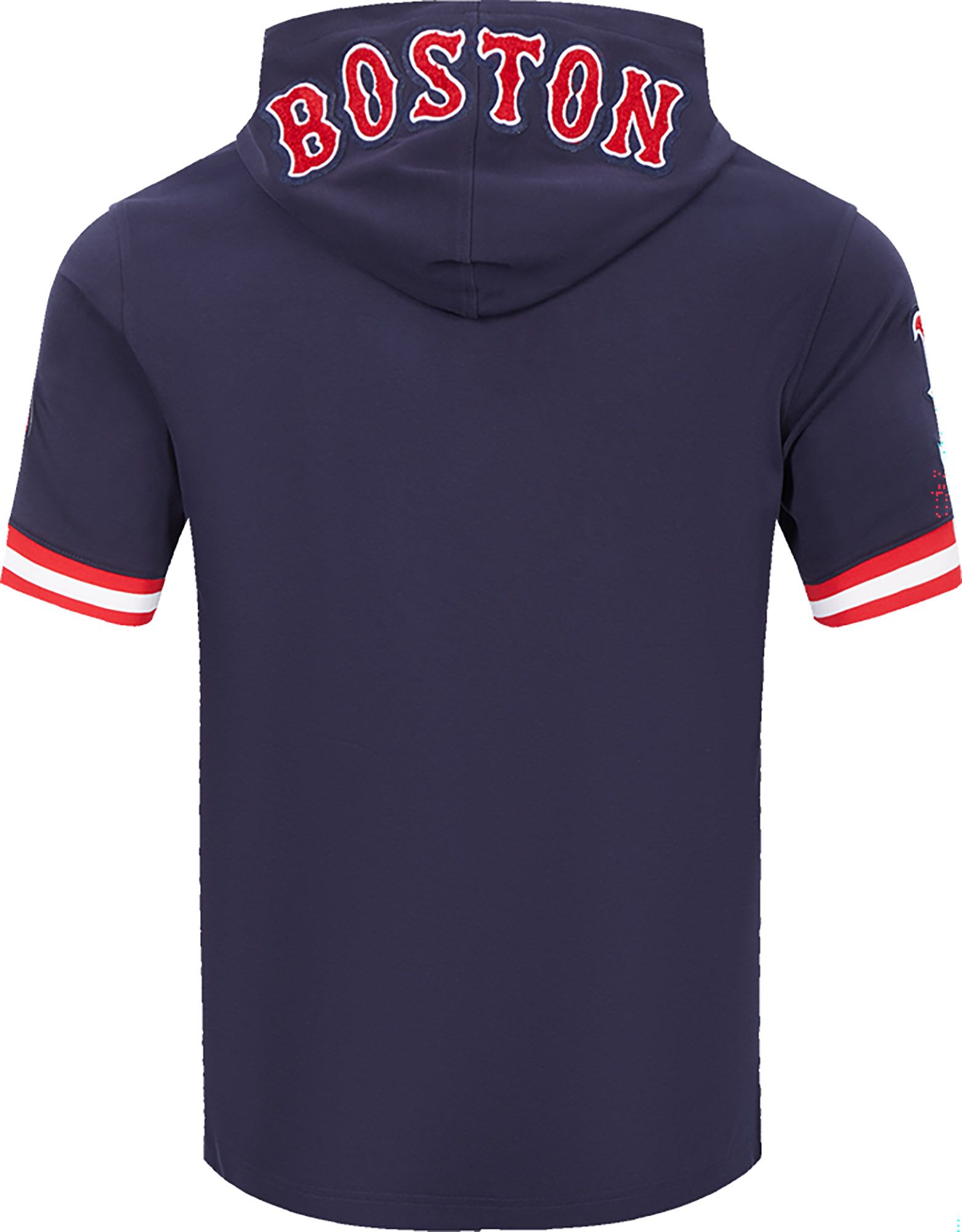 Pro Standard Men's Boston Red Sox Navy Classic Chenille Short Sleeve Hoodie product image
