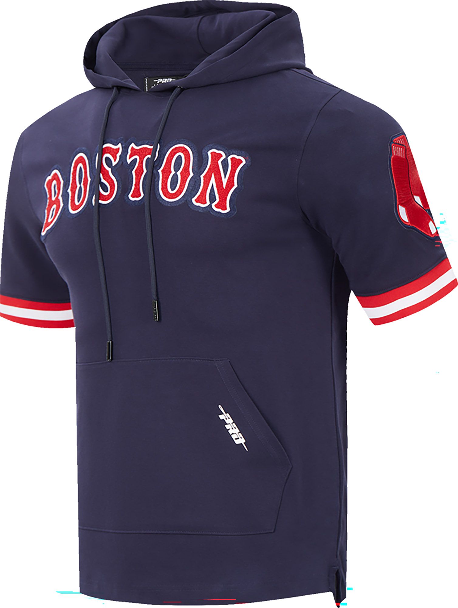 Pro Standard Men's Boston Red Sox Navy Classic Chenille Short Sleeve Hoodie product image