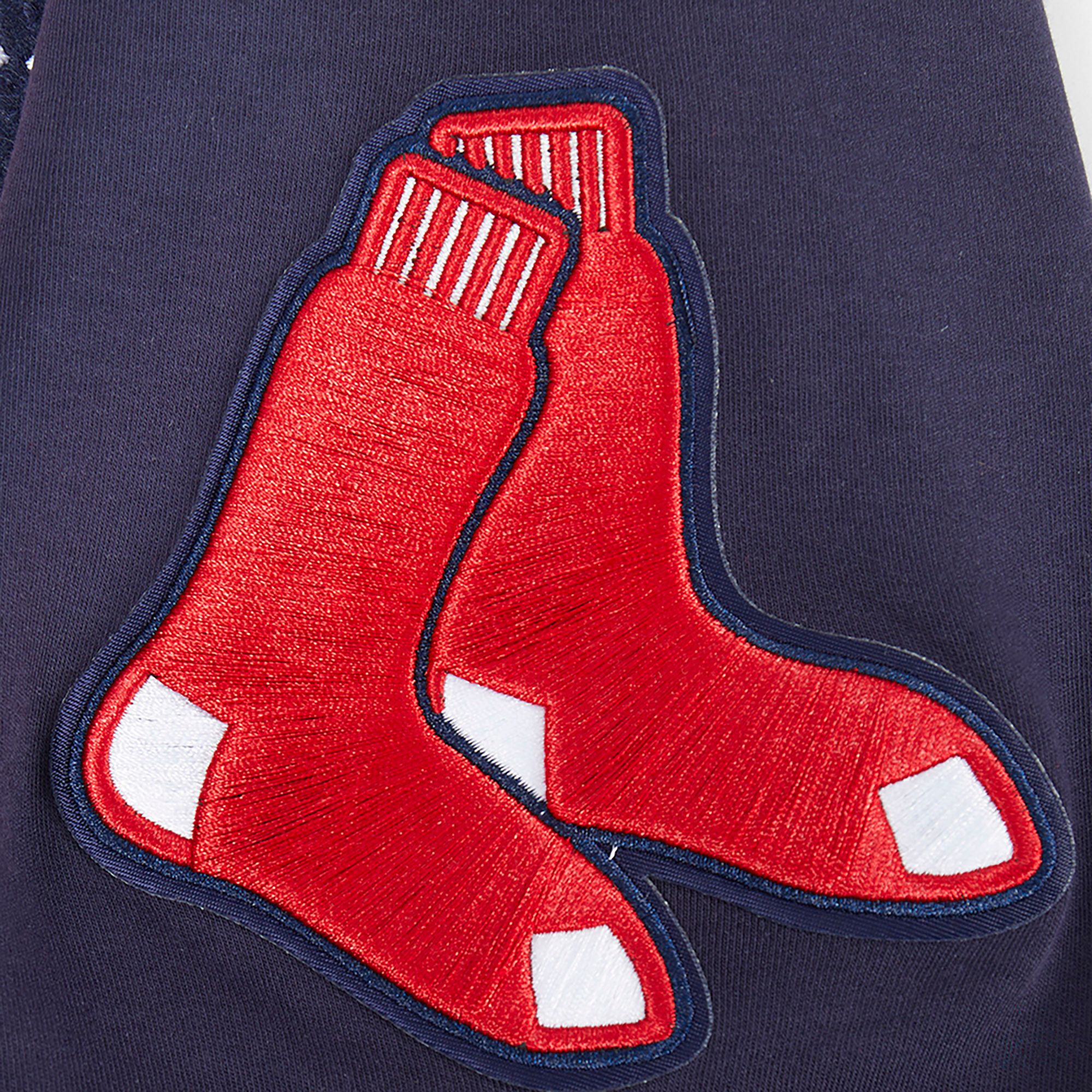 Pro Standard Men's Boston Red Sox Navy Classic Chenille Short Sleeve Hoodie product image