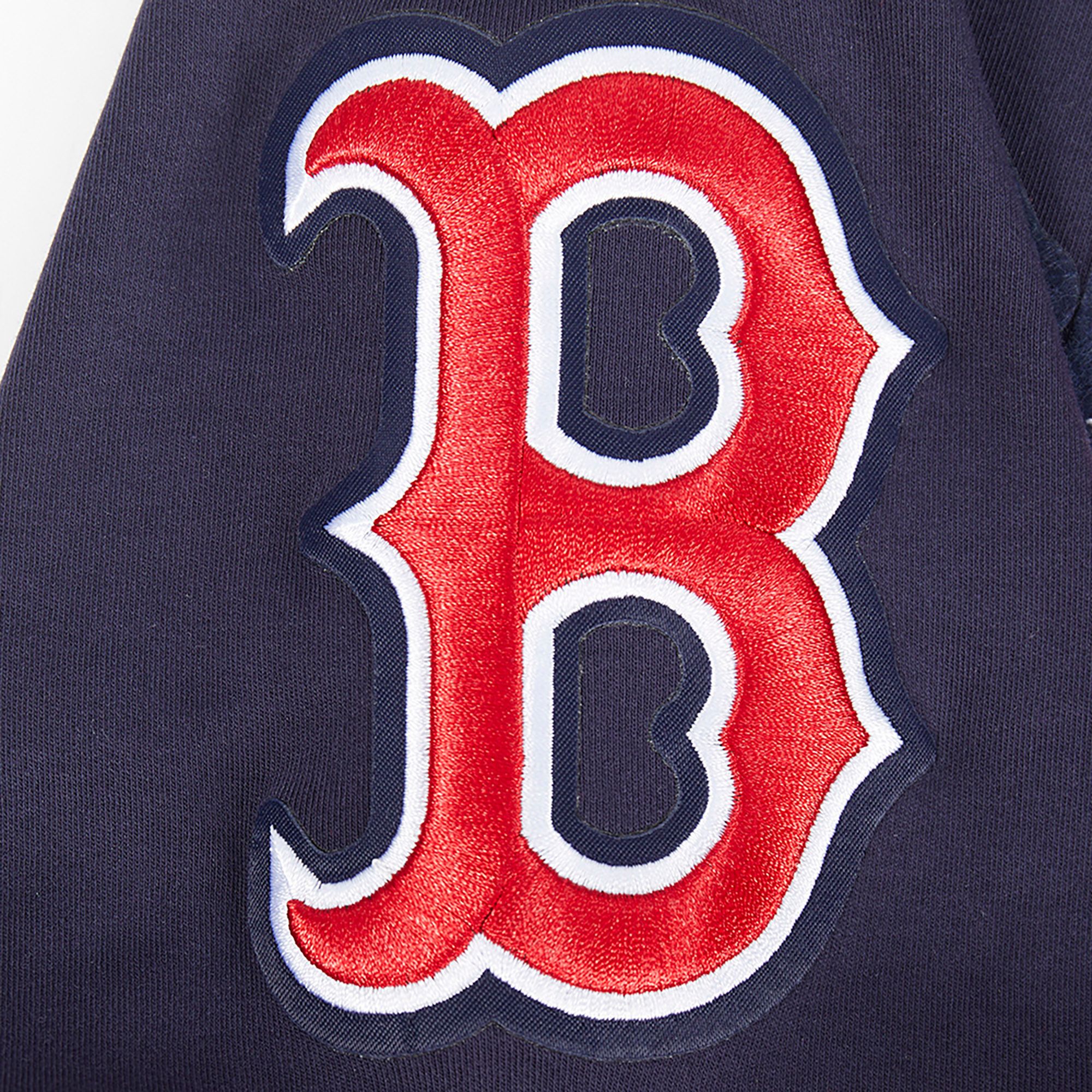 Pro Standard Men's Boston Red Sox Navy Classic Chenille Short Sleeve Hoodie product image