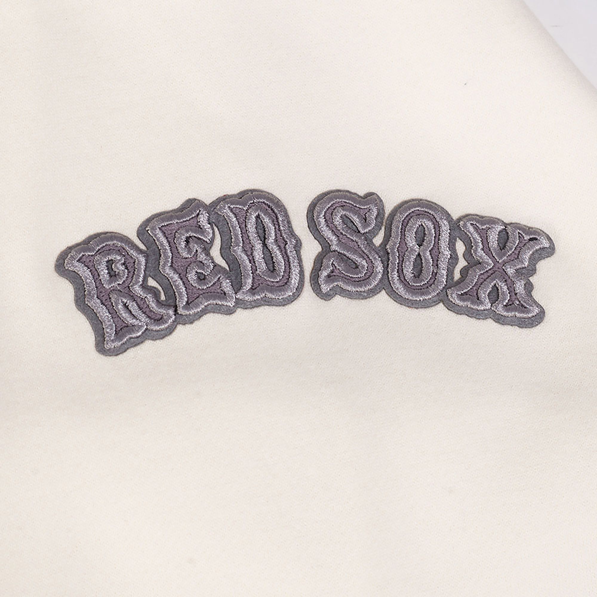 Pro Standard Men's Boston Red Sox Eggshell Reverse French Terry Crew Pullover Sweatshirt product image