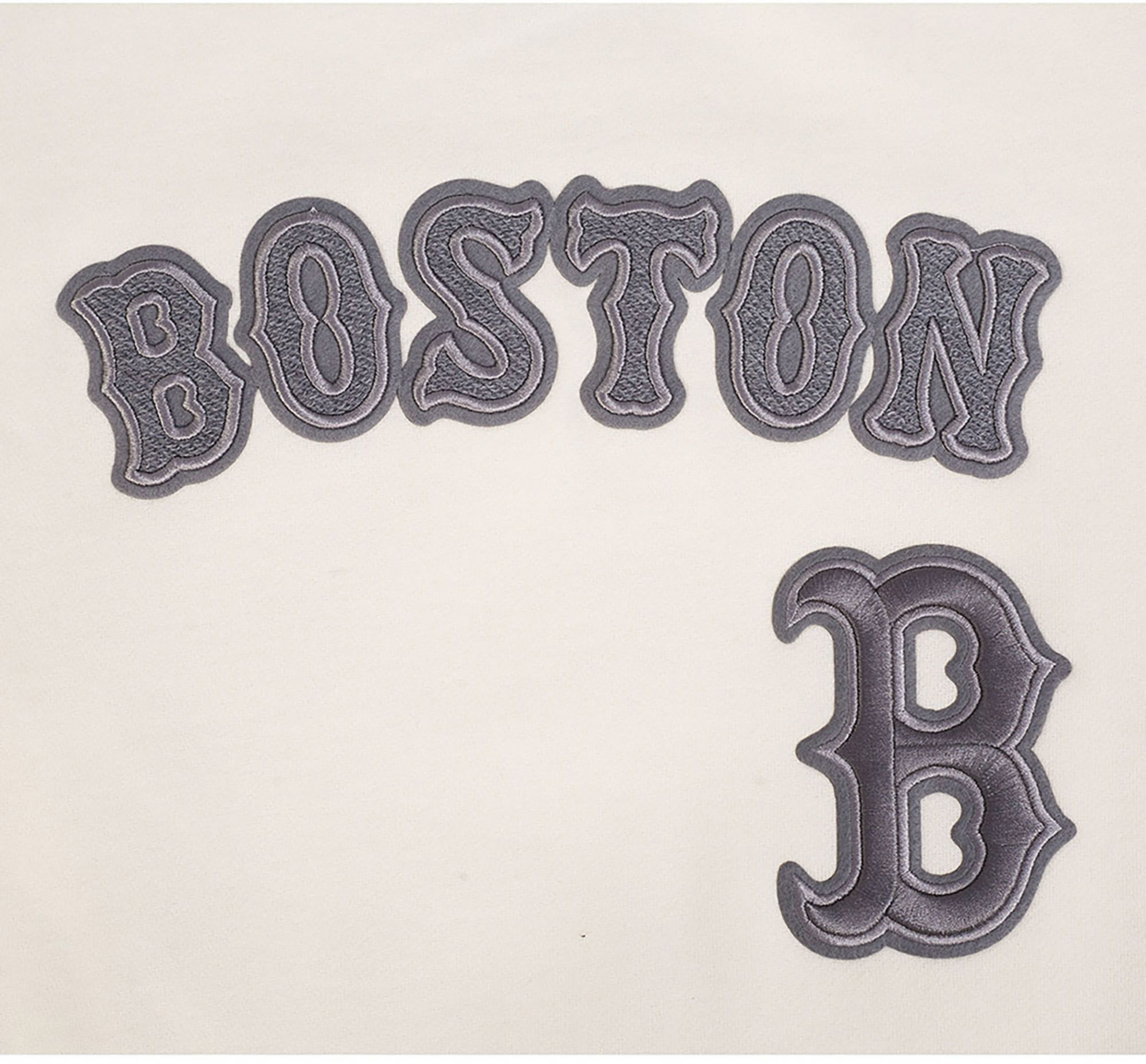 Pro Standard Men's Boston Red Sox Eggshell Reverse French Terry Crew Pullover Sweatshirt product image