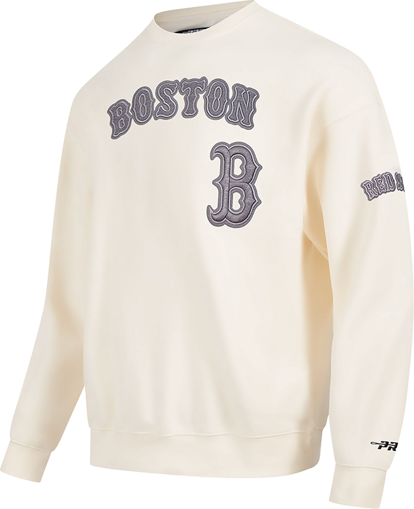Pro Standard Men's Boston Red Sox Eggshell Reverse French Terry Crew Pullover Sweatshirt product image