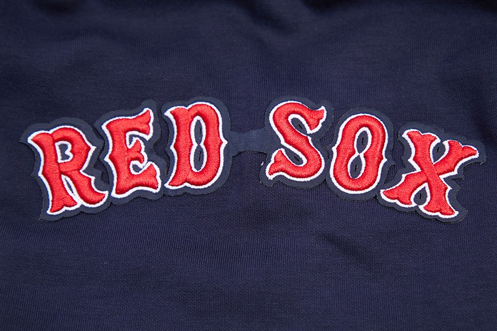 Pro Standard Men's Boston Red Sox Navy Classic Chenille Full-Zip Hoodie product image