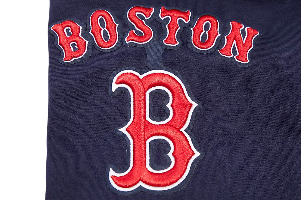 Pro Standard Men's Boston Red Sox Navy Classic Chenille Full-Zip Hoodie product image