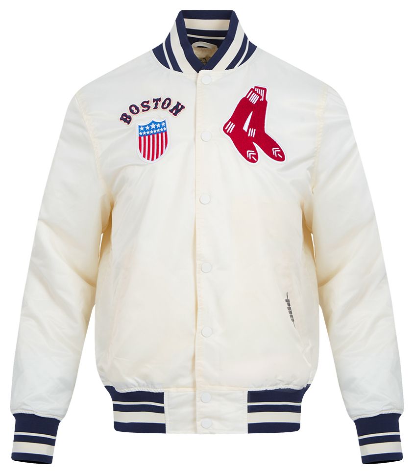 Pro Standard Men's Boston Red Sox Cream Satin Jacket product image