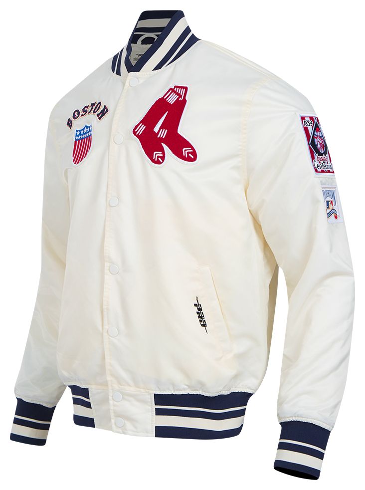 Pro Standard Men's Boston Red Sox Cream Satin Jacket product image