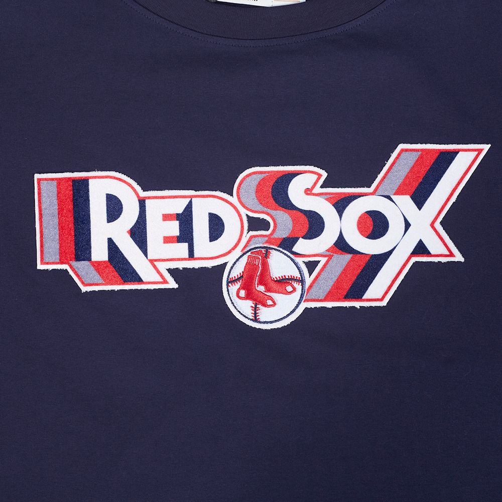 Pro Standard Women's Boston Red Sox Navy Retro Boxy T-Shirt product image