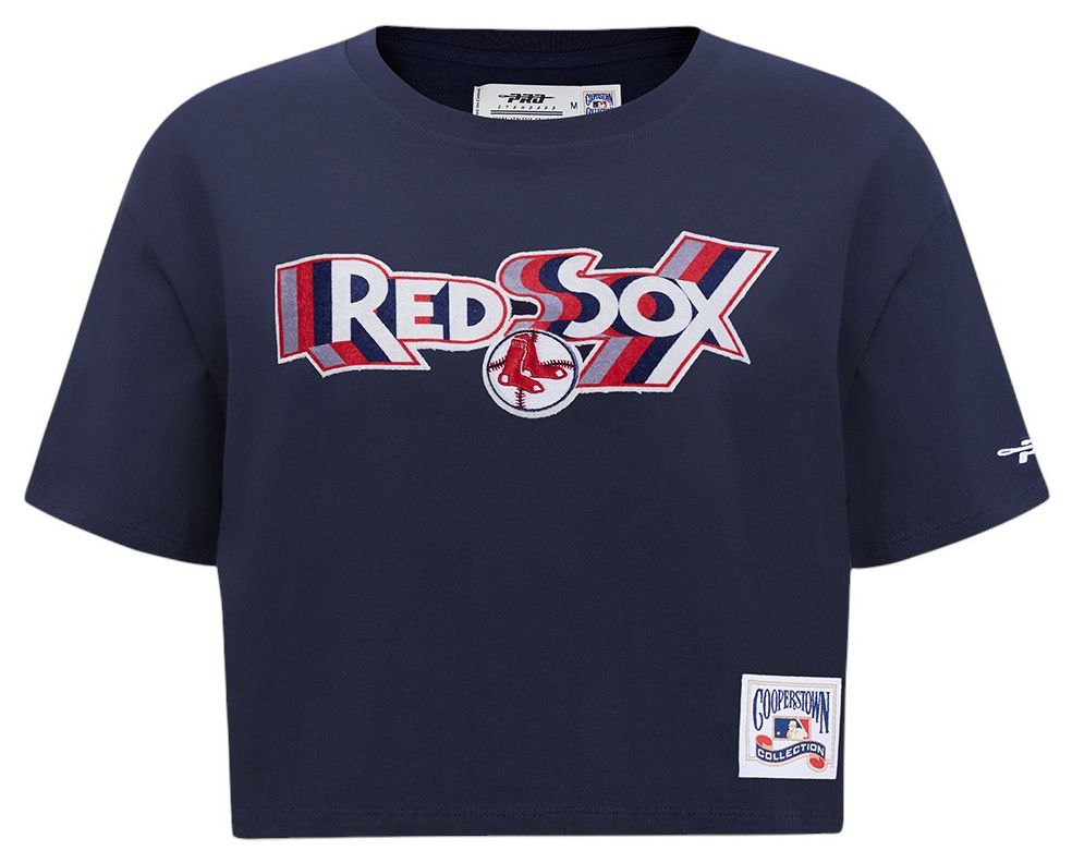 Pro Standard Women's Boston Red Sox Navy Retro Boxy T-Shirt product image