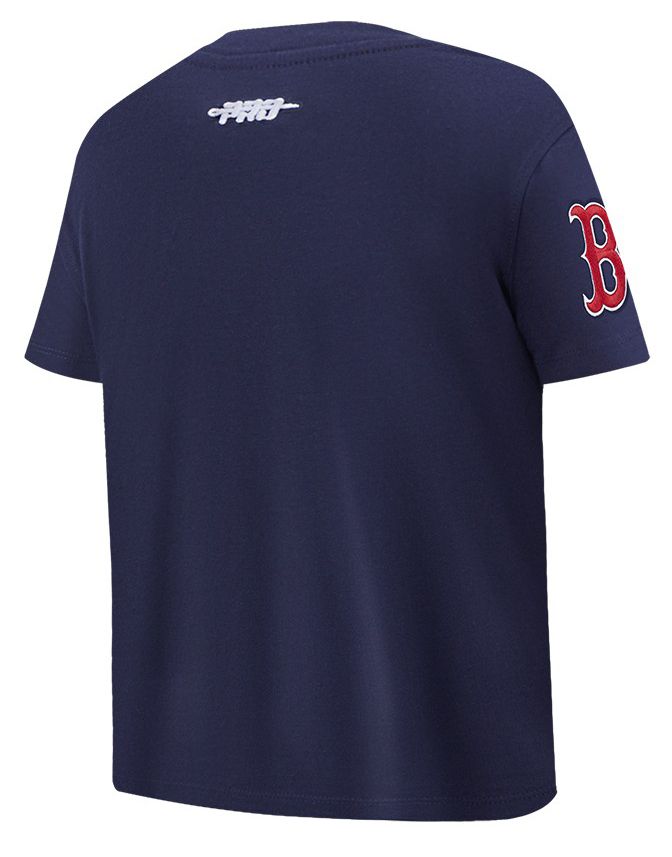 Pro Standard Youth Boston Red Sox Midnight Navy Script Tail T-Shirt product image
