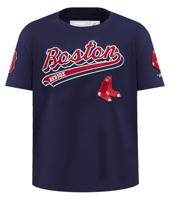 Pro Standard Youth Boston Red Sox Midnight Navy Script Tail T-Shirt product image