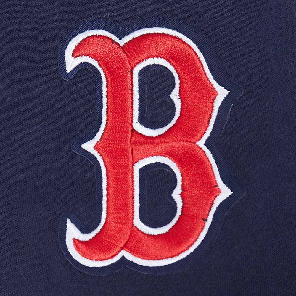 Pro Standard Youth Boston Red Sox Midnight Navy Script Tail Ribbed Fleece Hoodie product image