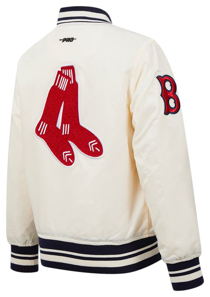 Pro Standard Youth Boston Red Sox Cream Classic Satin Jacket product image