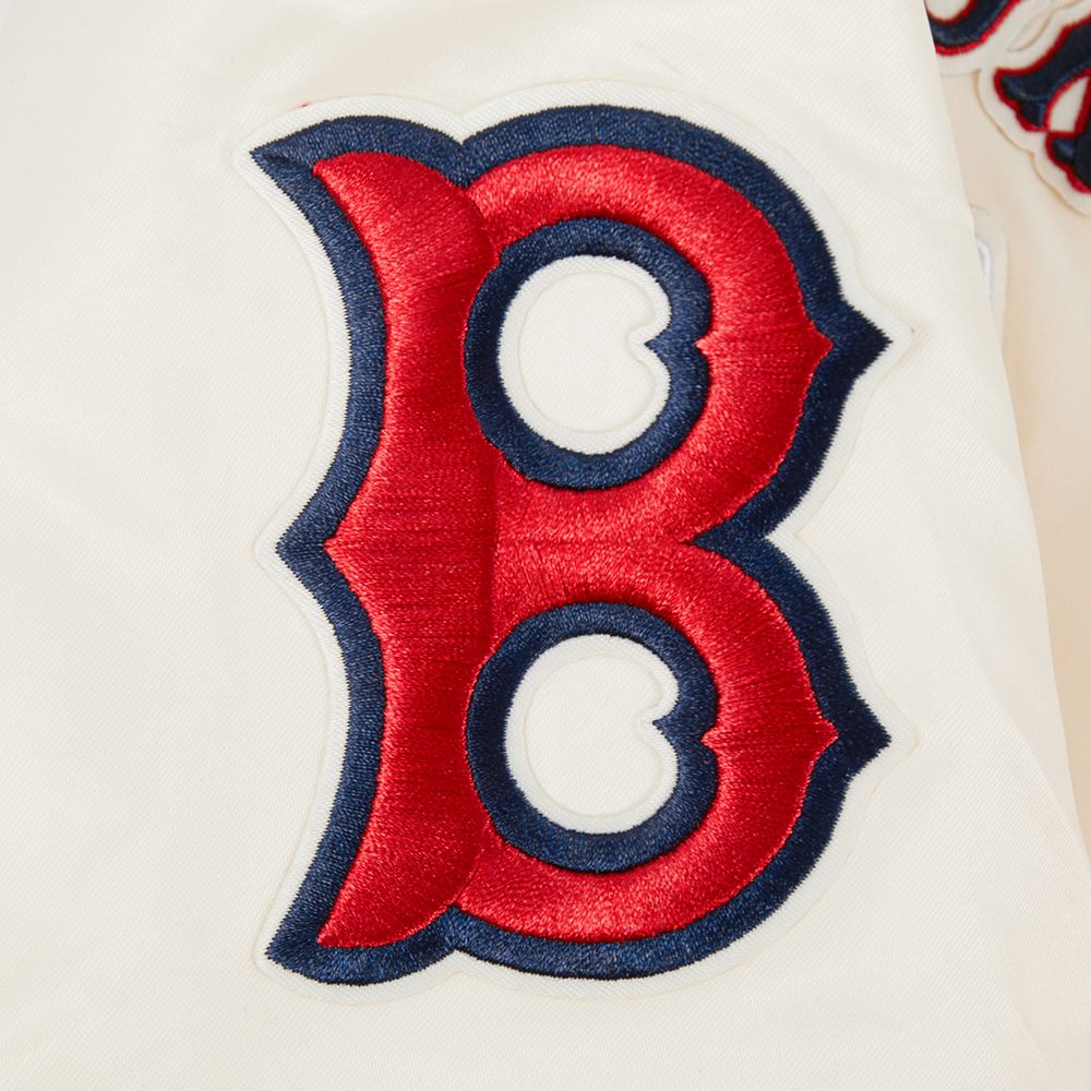 Pro Standard Youth Boston Red Sox Cream Classic Satin Jacket product image