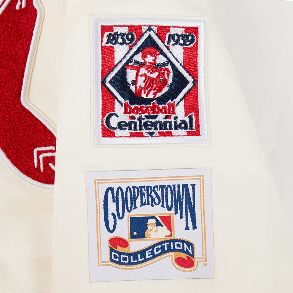 Pro Standard Youth Boston Red Sox Cream Classic Satin Jacket product image