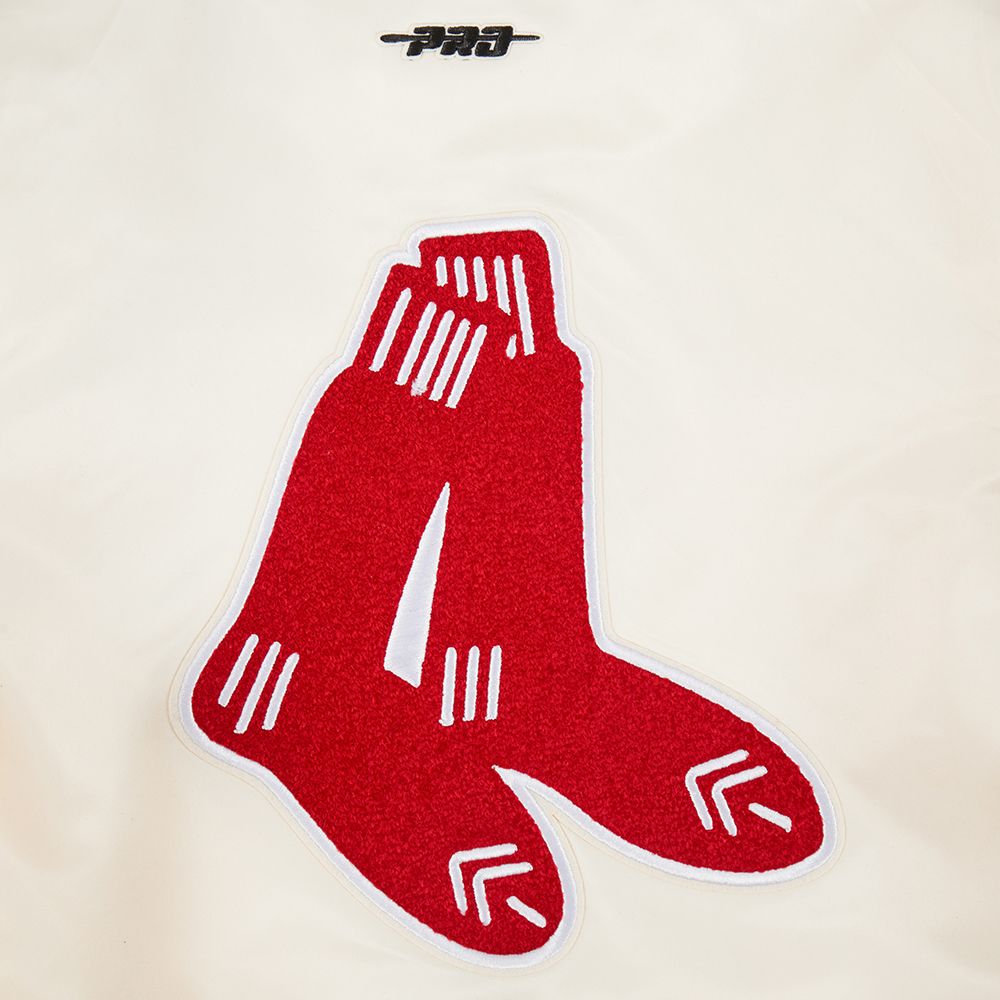 Pro Standard Youth Boston Red Sox Cream Classic Satin Jacket product image