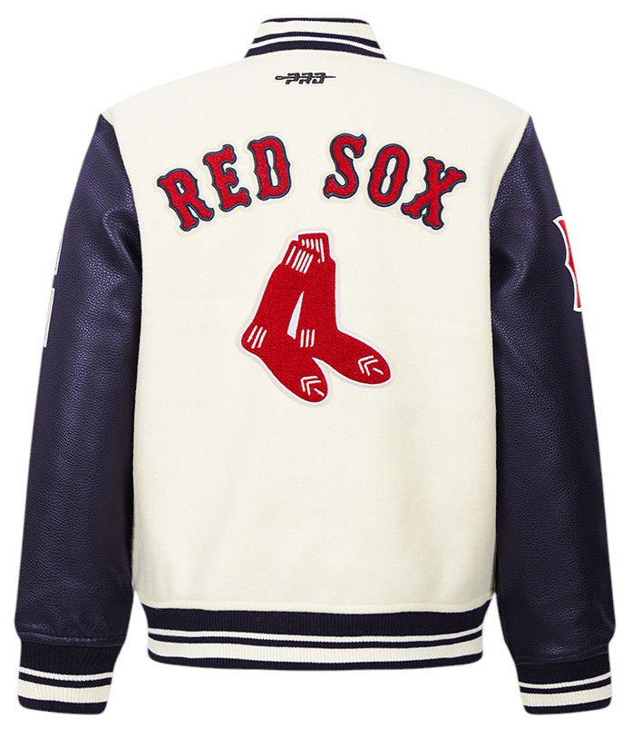 Pro Standard Youth Boston Red Sox Cream Classic Varsity Jacket product image