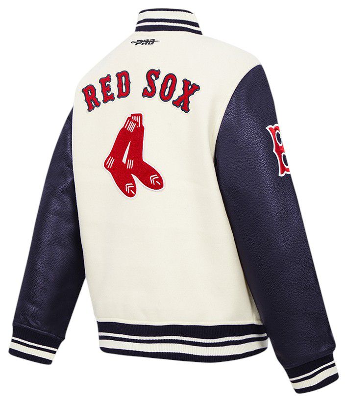 Pro Standard Youth Boston Red Sox Cream Classic Varsity Jacket product image