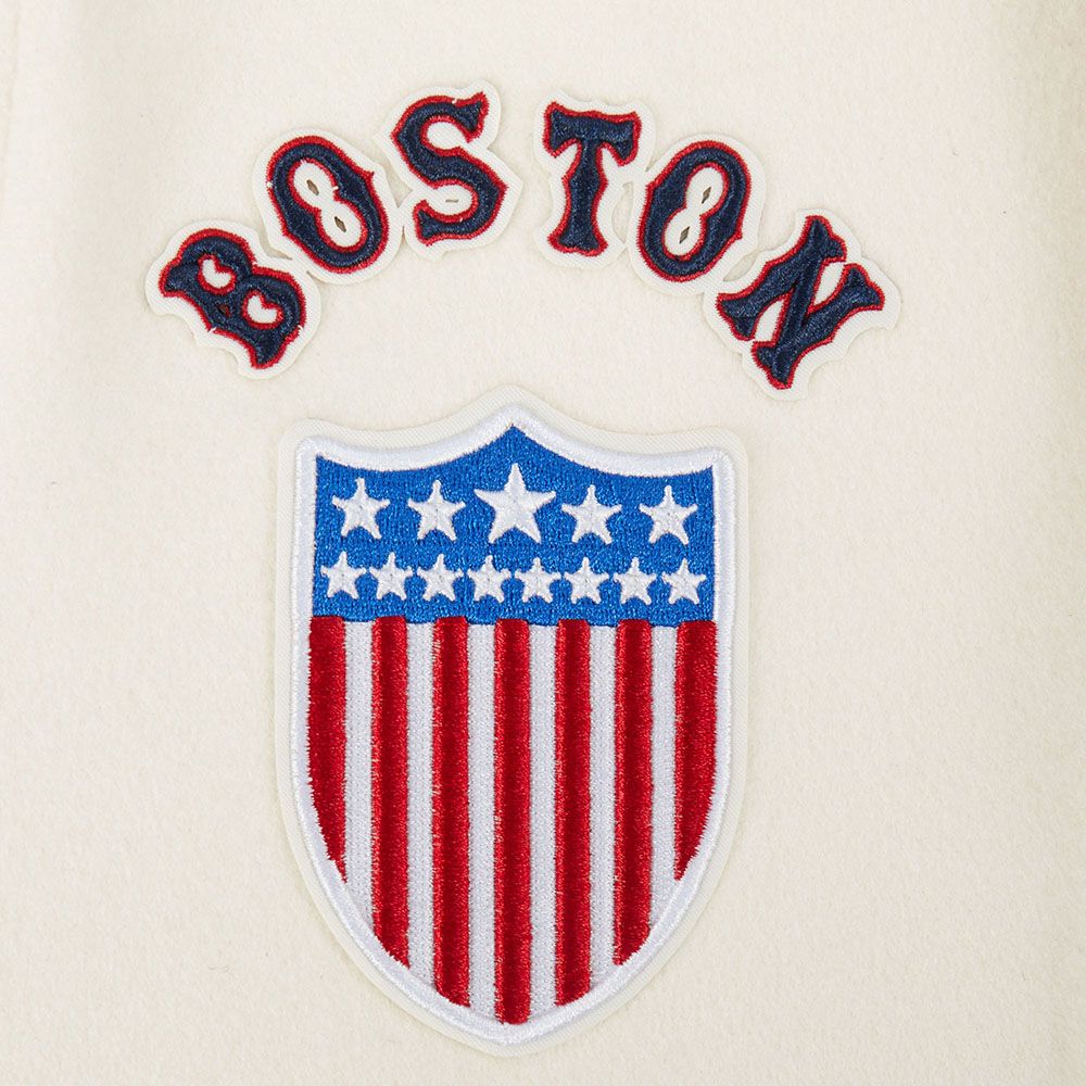 Pro Standard Youth Boston Red Sox Cream Classic Varsity Jacket product image