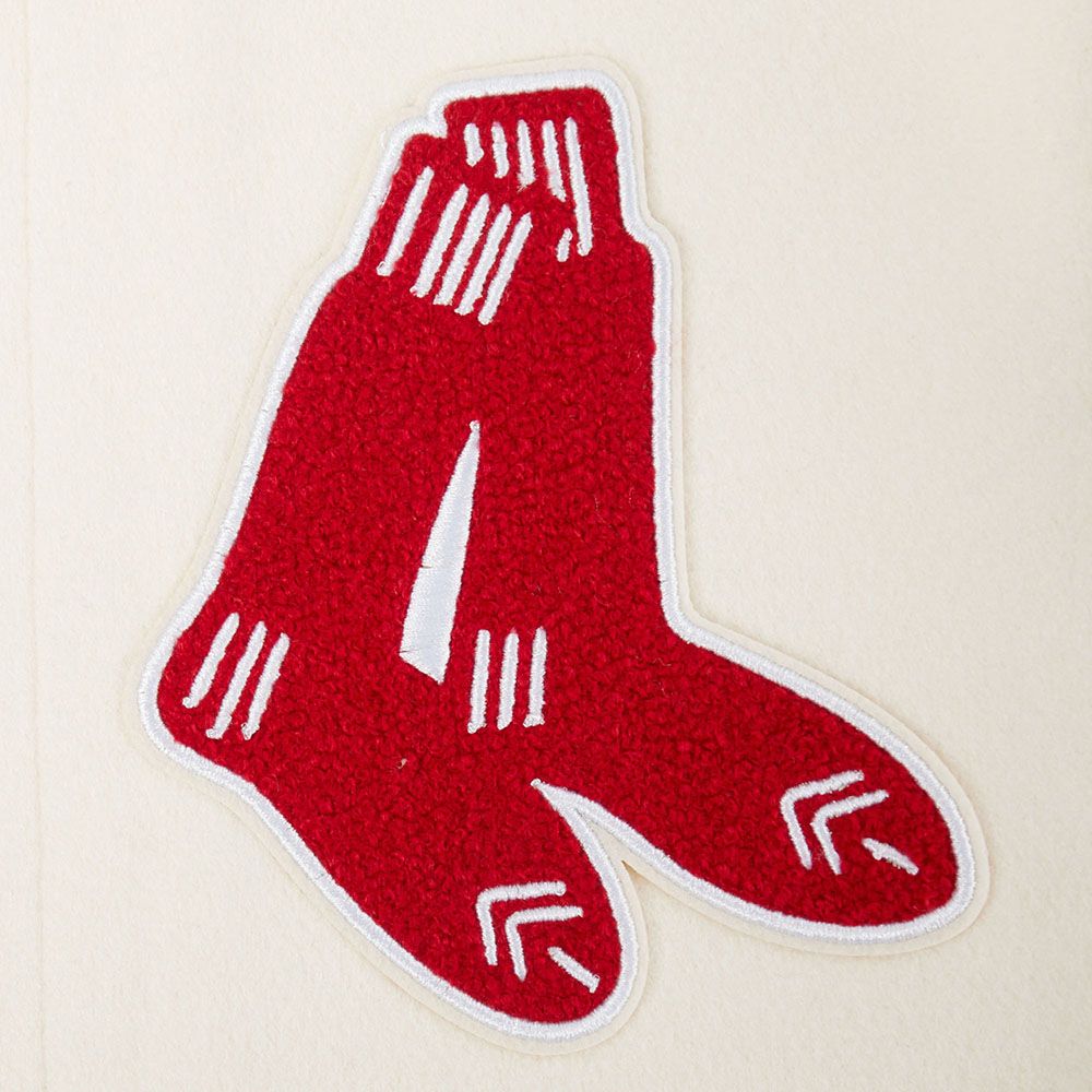 Pro Standard Youth Boston Red Sox Cream Classic Varsity Jacket product image