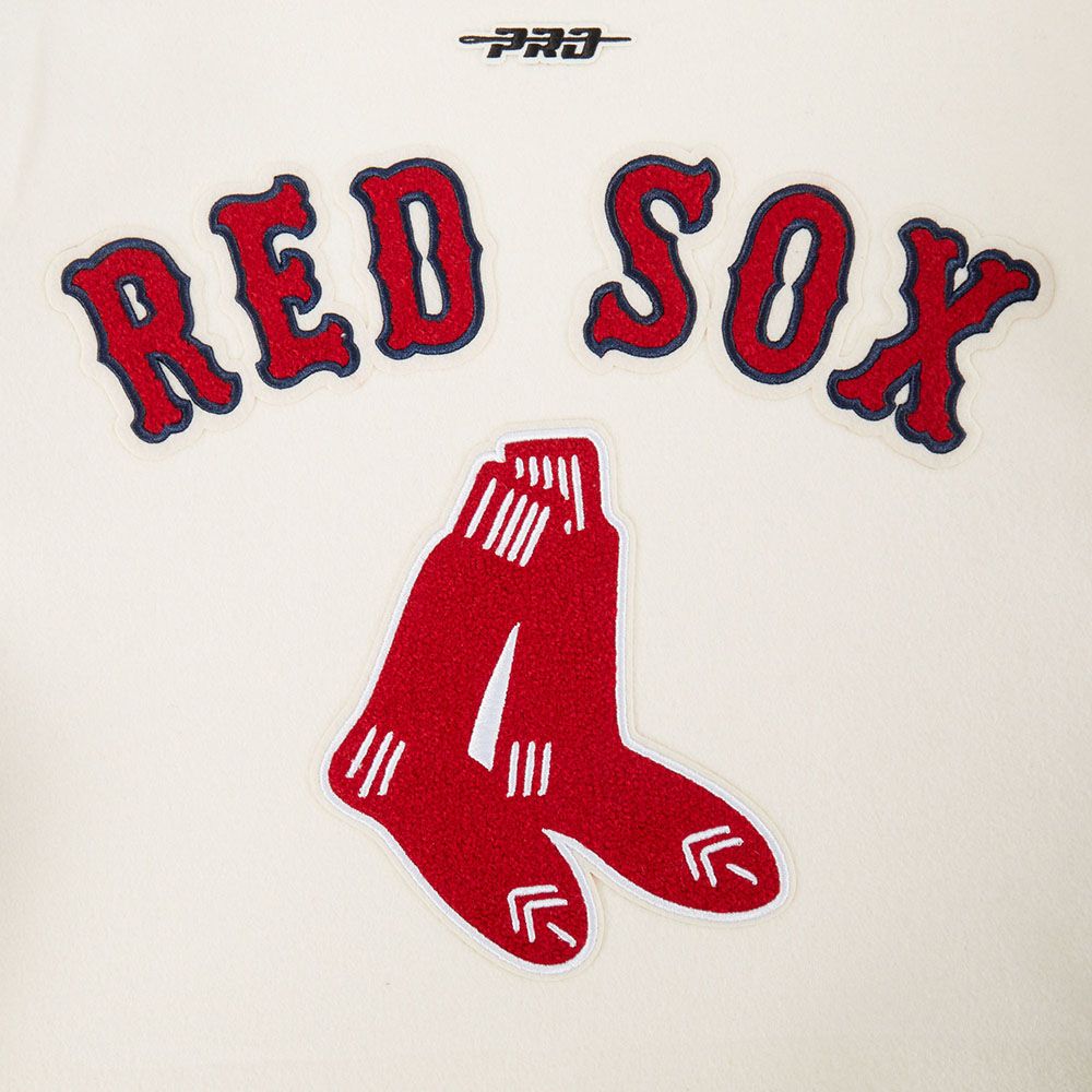 Pro Standard Youth Boston Red Sox Cream Classic Varsity Jacket product image