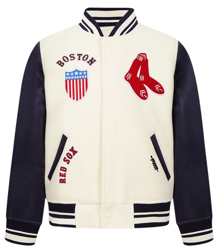 Pro Standard Youth Boston Red Sox Cream Classic Varsity Jacket product image