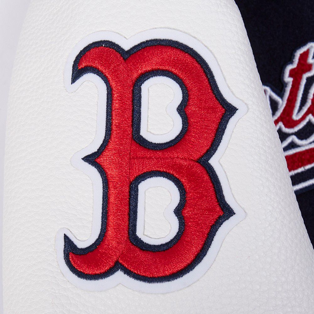Pro Standard Youth Boston Red Sox Midnight Navy Script Varsity Jacket product image
