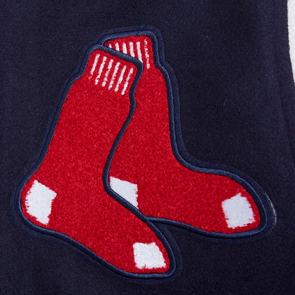 Pro Standard Youth Boston Red Sox Midnight Navy Script Varsity Jacket product image