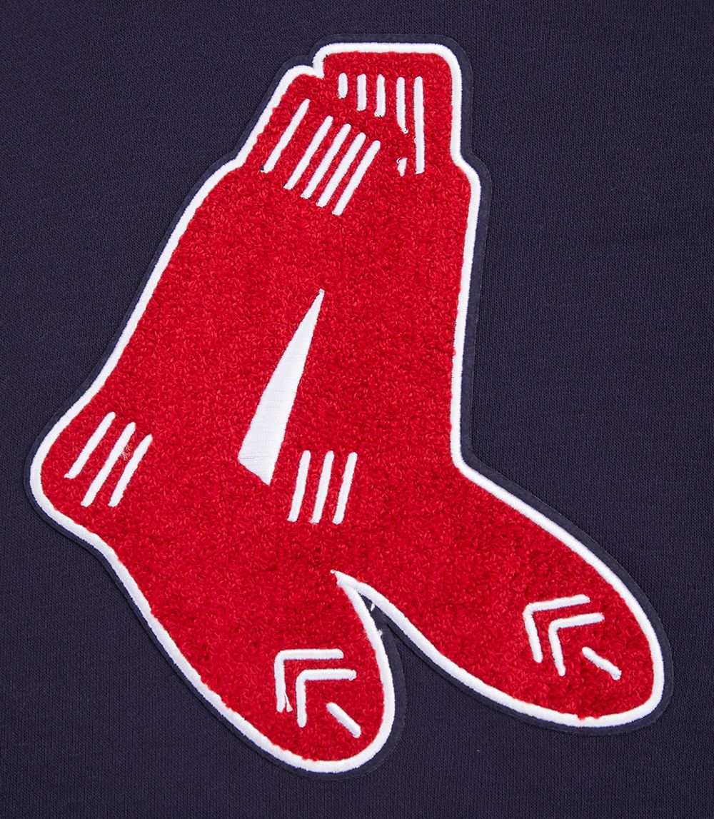 Pro Standard Women's Boston Red Sox Navy Cropped Hoodie product image