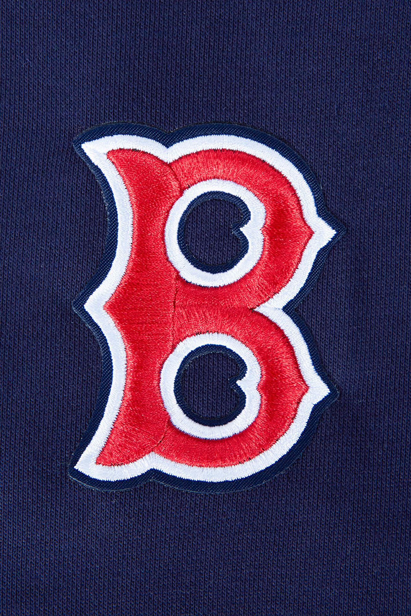 Pro Standard Women's Boston Red Sox Navy Logo Fleece Crew Neck Sweatshirt product image